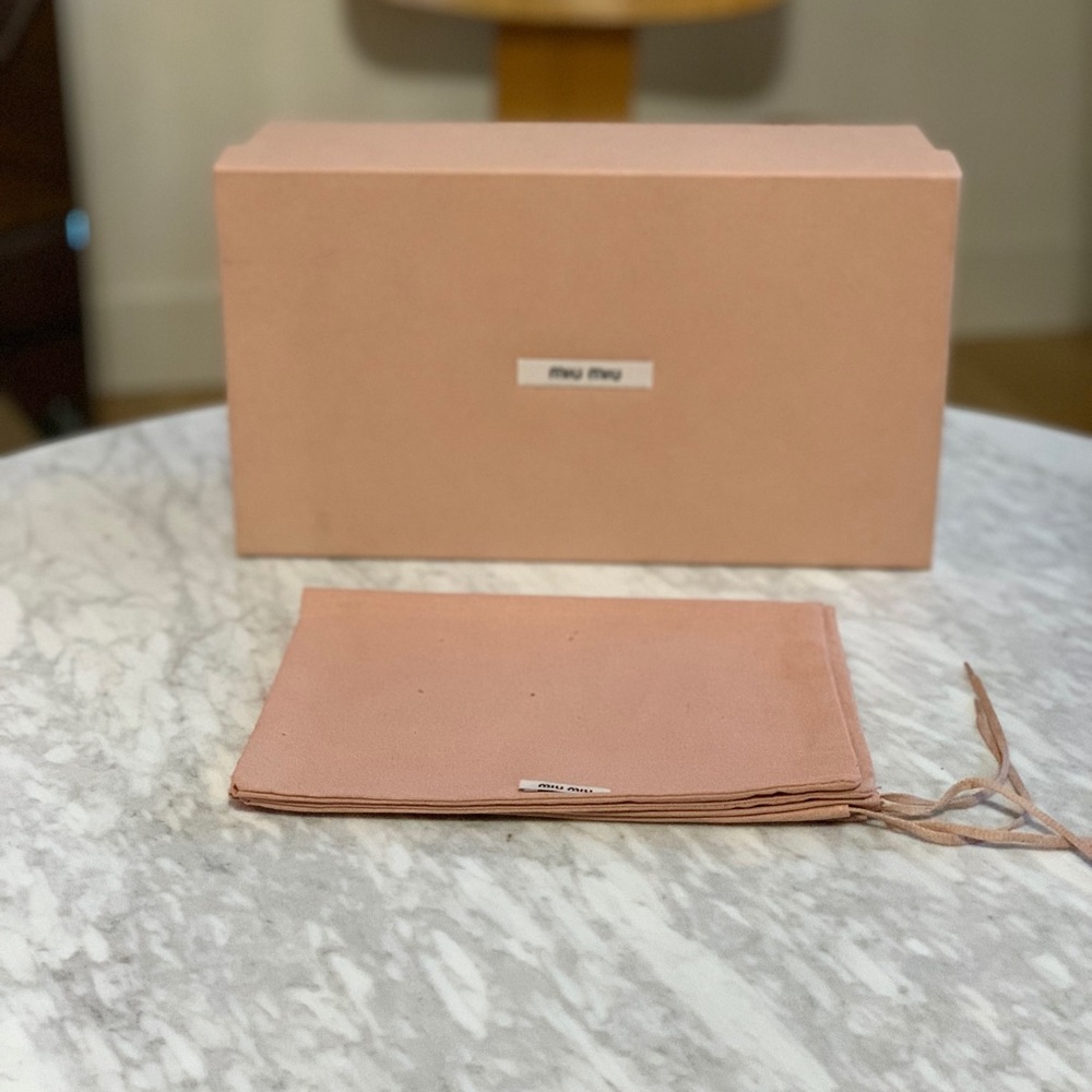 Miu Miu Shoe Box and Dust Bag